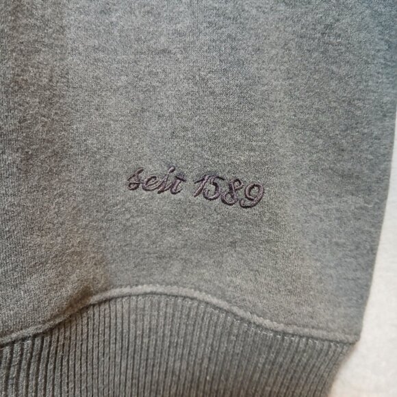 HOFBRAUHAUS MUNCHEN MEN'S LONG SLEEVES ZIP UP GRAY HOODED SWEATSHIRT SIZE LARGE - Picture 7 of 8